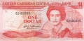 East Caribbean 1 Dollar, (1988-9)